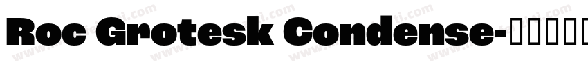 Roc Grotesk Condense字体转换